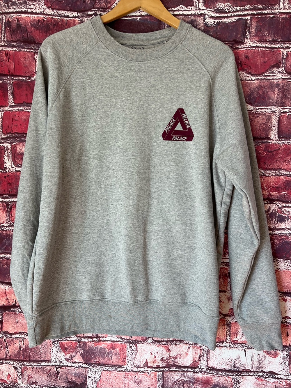 Palace Skateboards Heather Gray Tri-Ferg Pullover Hoodie